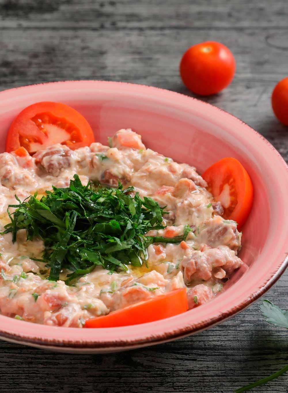 Ensalada  comida restaurante Libanes Ksara Barcelona